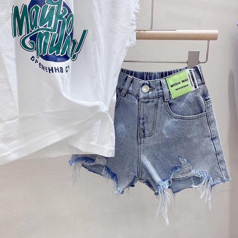 Quần Short Denim Thiết Kế Mới Thời Trang Mùa Hè Theo Phong Cách Hàn Quốc 2023