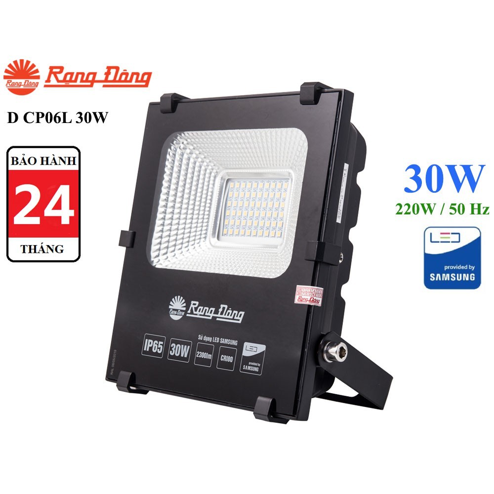 Đèn Pha LED 30W Rạng Đông - Đèn pha hắt biển quảng cáo, chiếu sáng sân vườn