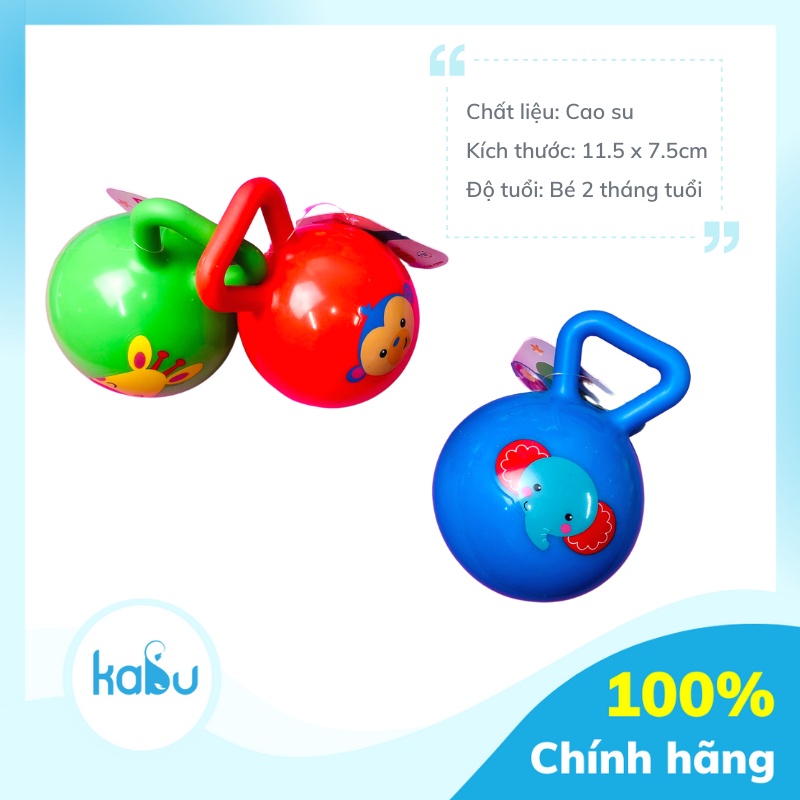 KABU - Bóng Cao Su Cho Bé Tập Cơ Tay, Bóng Cao Su Tập Gym Sơ Sinh
