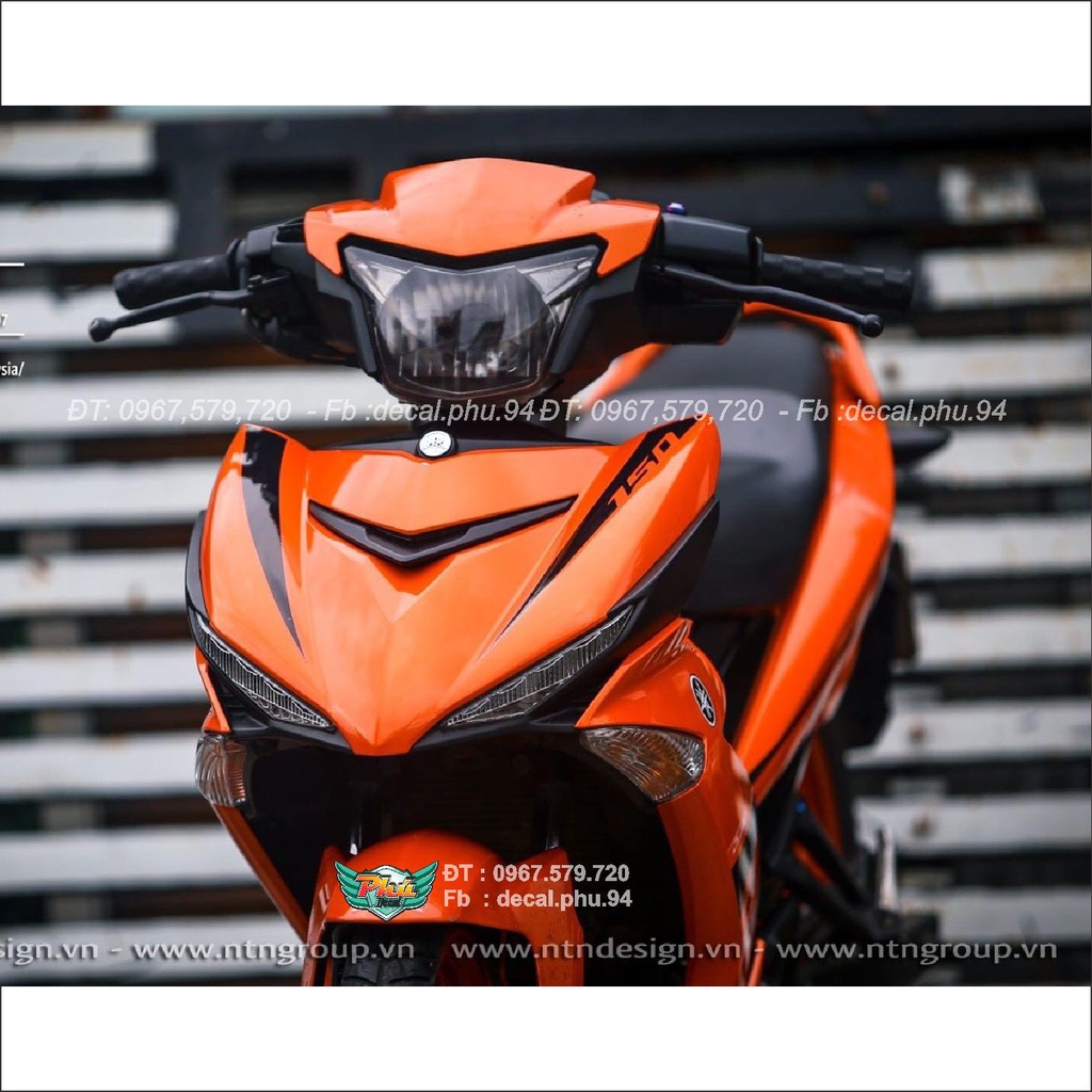 Tem rời xe Exciter 150 Cam đen indo (A)