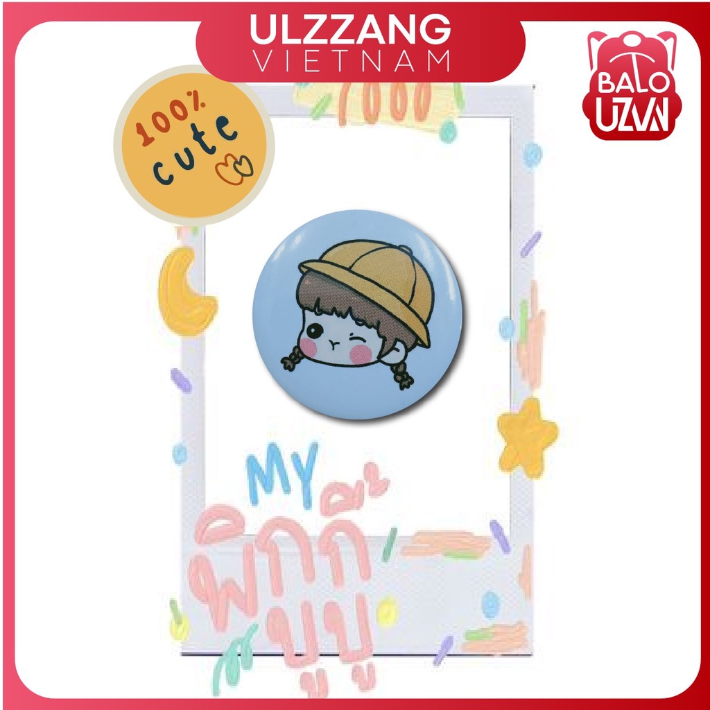 Huy hiệu cài balo, sticker gắn balo ulzzang sinh viên, cặp học sinh, ghim phụ kiện ba lô, túi, mũ, nón, áo dễ thương