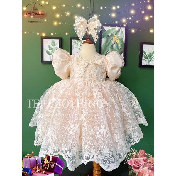 ROSALIE Đầm Công Chúa Thiết Kế Cho Bé Gái by TEP Clothing- Hình Thật