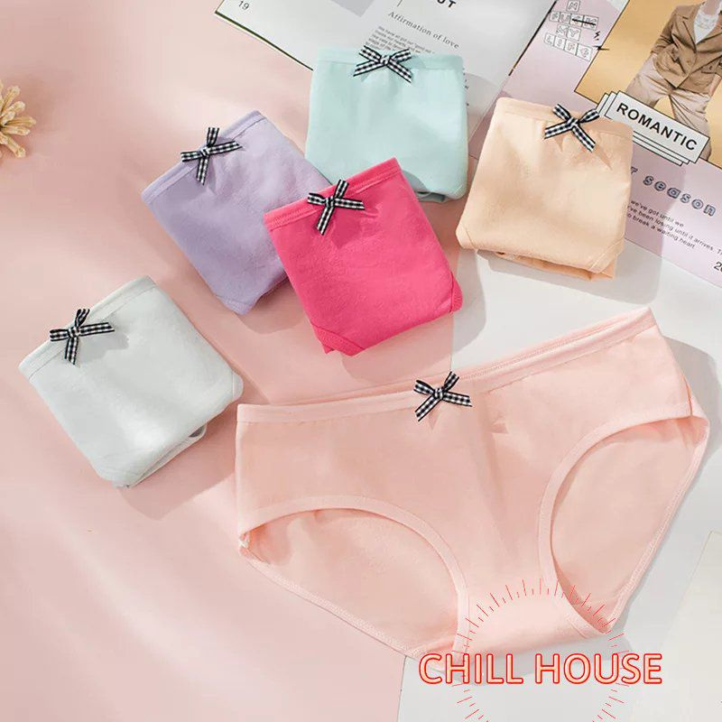 Quần Lót Nữ Cotton 100% kháng khuẩn thoáng mát đính nơ xinh siêu tôn dáng mẫu 978 - CHILL HOUSE