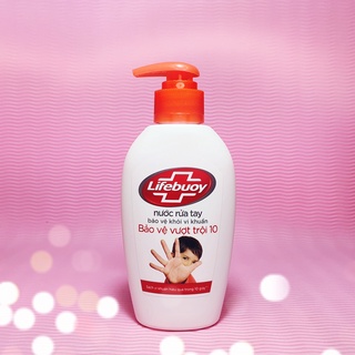Nước rửa tay Lifebuoy - Bảo vệ vượt trội 10 - Chai vòi 180g (177ml)