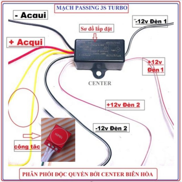 Mạch passing 3S cảm ứng xuyên nhựa cao cấp - BH 12 THÁNG