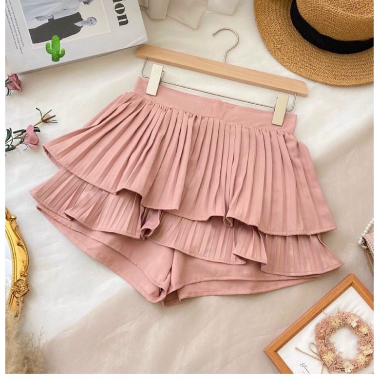 Quần voan dập ly cực chất U15126