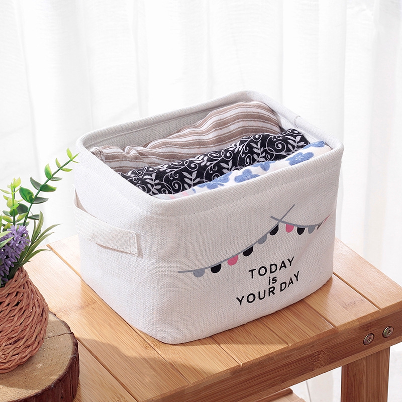 Giỏ vải đựng đồ để bàn tiện dụng