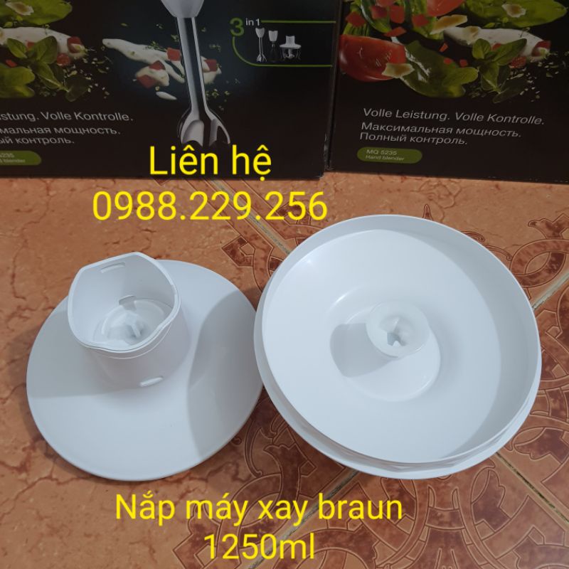 Nắp máy xay cầm tay braun 1250ml MQ 5000/ MQ5035/ MQ5045 MQ5200 MQ5235 MQ5245