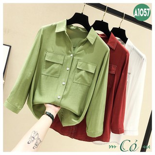 Áo sơ mi công sở 2 túi nắp - A1057
