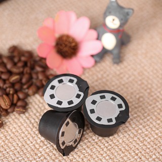 3pcs/set Reusable Coffee Capsule for Nespreso Machine Set of 3 Coffee Filters wi