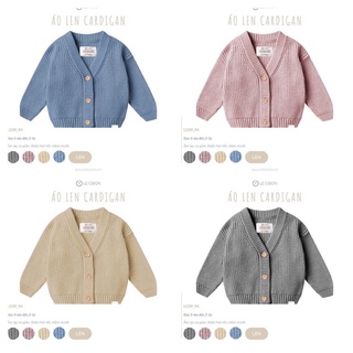 Áo cardigan len cho bé từ 3 tháng đến 3 tuổi