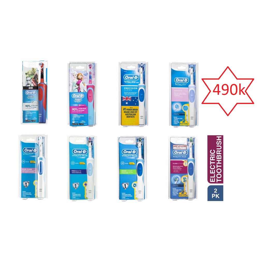 Combo tăm nước Waterpik và bàn chải điện oral B