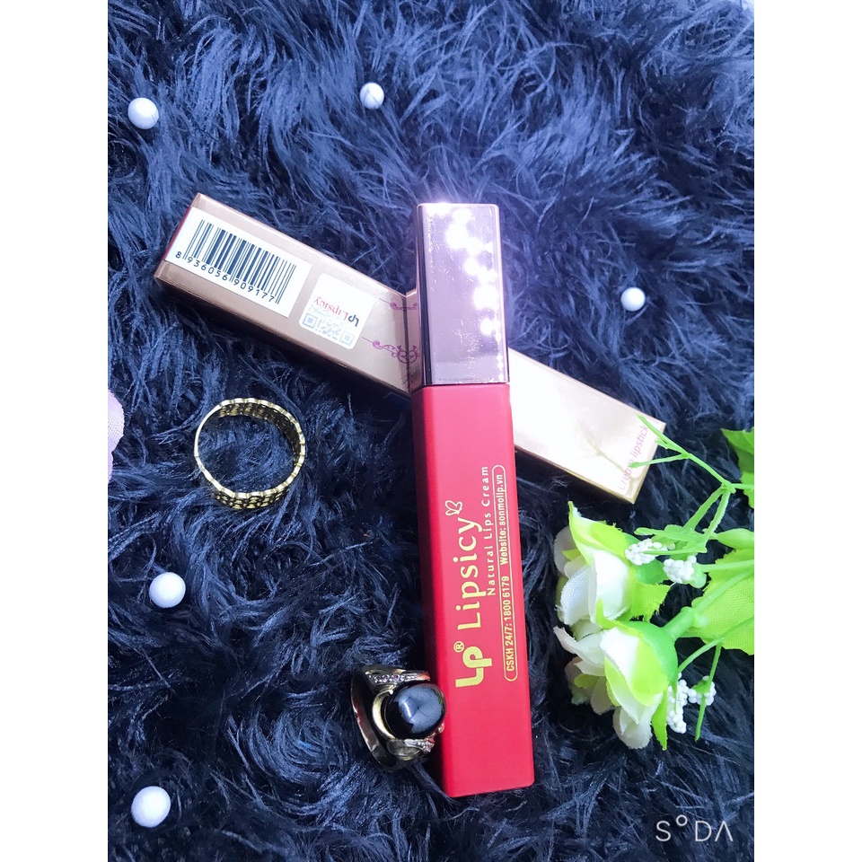 Son Kem LIPSICY Màu Lì Mềm siêu Mịn Dưỡng Môi Lâu Trôi 5g