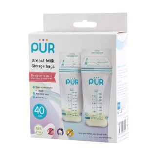 Túi trữ sữa Pur hộp 40 túi( mẫu mới)