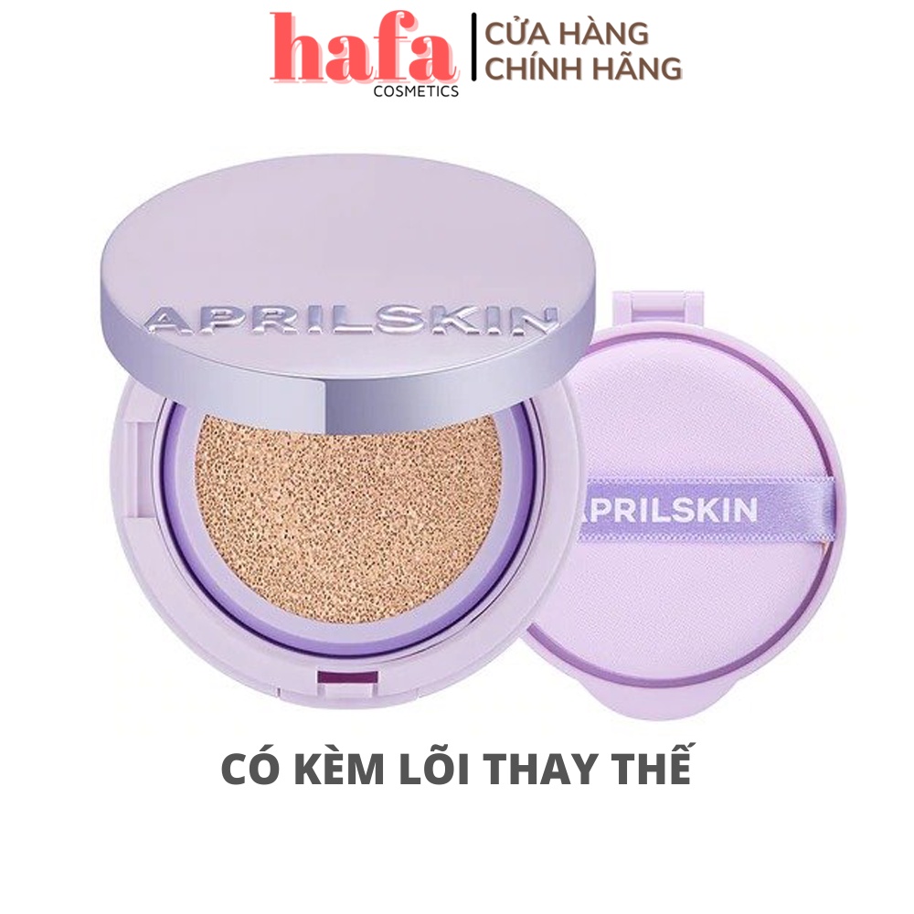 [Kèm lõi 15g] Phấn Nước Lâu Trôi, Mịn Lì, Che Phủ Hiệu Quả Aprilskin Ultra Slim Cushion 15g x2