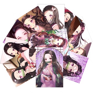 11 Card để ví anime kimetsu no yaiba ép lụa/ ảnh kimetsu no yaiba