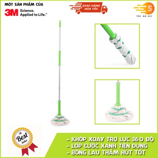 Mua Cây lau nhà trợ lực vắt nước cao cấp Scotch-Brite 3M CLN-TL - siêu thấm hút  siêu sạch