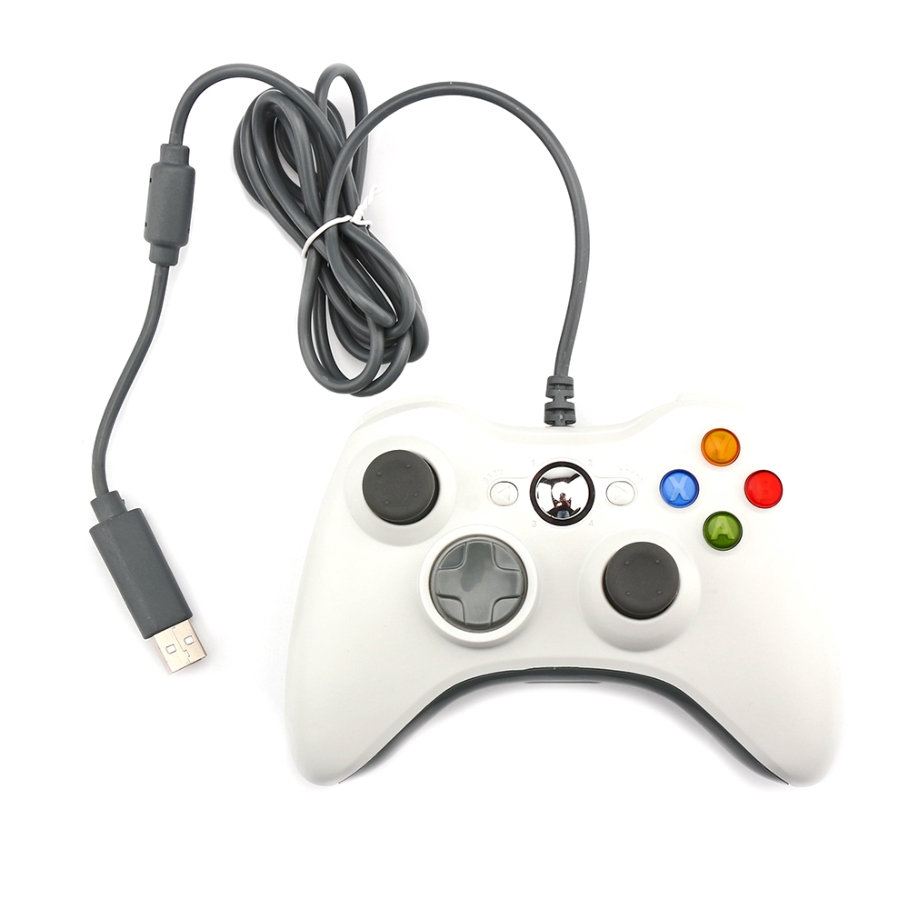Wired Controller Gamepad Wired Dual-vibration Dual-Rocker USB Computer Game Controller with LED Indicator Support