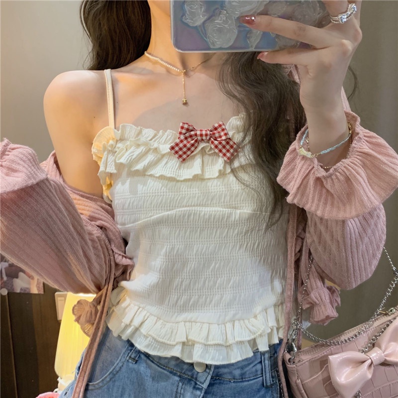 Áo Cardigan Thắt Nơ Chống Nắng Thời Trang Mùa Hè Dễ Phối Đồ