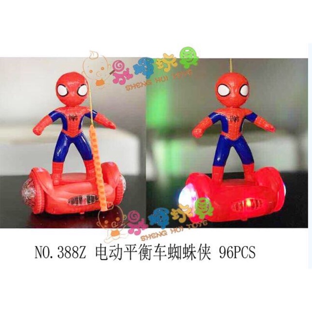 Đèn siêu nhân người nhện đi xe thăng bằng siêu hót