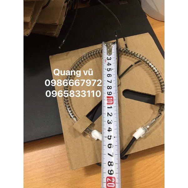 Bóng nồi nướng thuỷ tinh  ,phi ngoài 15cm 220v/1300w/1400w