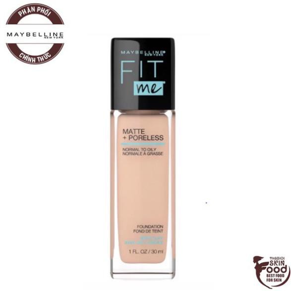 KimChi03 - Kem Nền Kiềm Dầu, Cho Lớp Nền Mịn Lì Tự Nhiên Maybelline Fit Me Matte Poreless Foundation