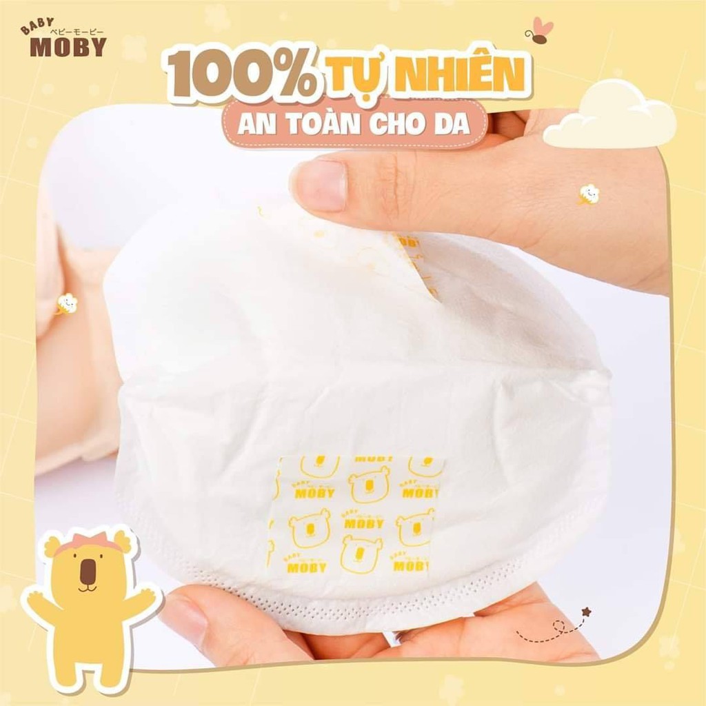 Hộp 60 Lót thấm sữa MOBY cao cấp