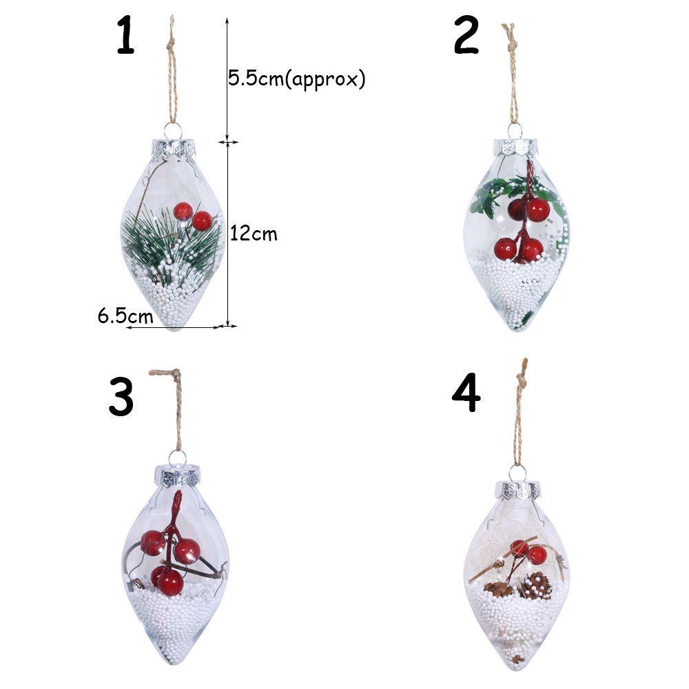 Bóng Nhựa Hình Giọt Nước Trang Trí Cây Thông Noel