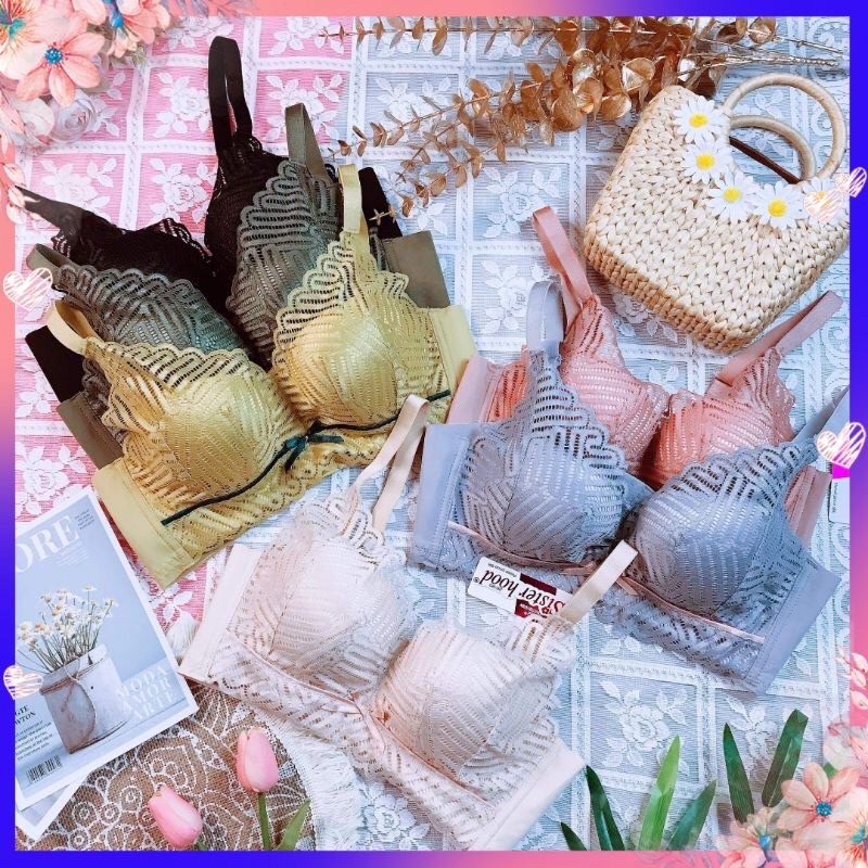 [Q7] Áo Lót Định Hình Ren 3D Siêu Đẩy 4CM-Đệm Hơi Siêu Mềm- Nâng Ngực,Tạo Khe Siêu Đỉnh có video Shop tự quay ạ