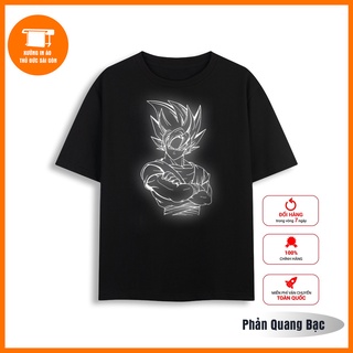 Áo thun phản quang 7 màu , phản quang bạc hình sôn gô ku đẹp mắt