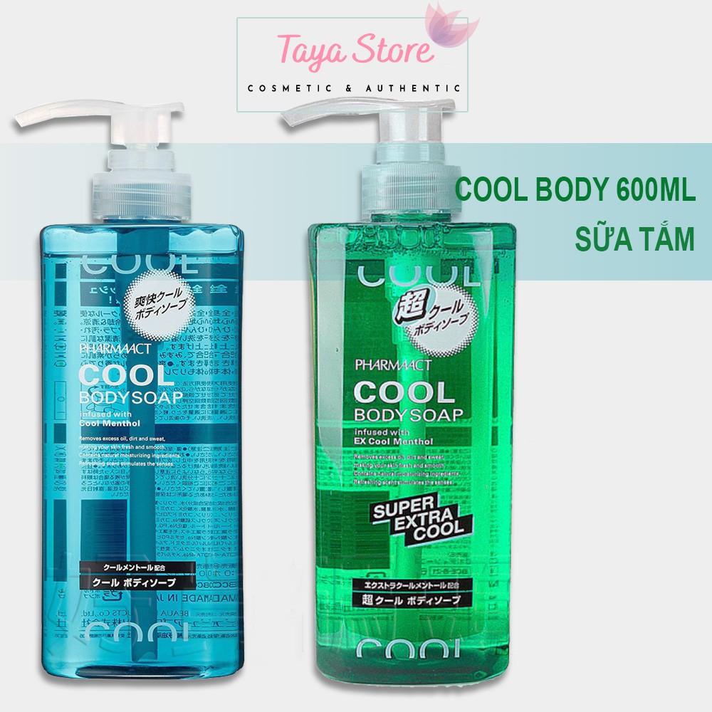 Sữa tắm nam Pharmaact Cool Body Soap 600ml Nhật Bản