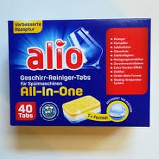 Viên rửa bát Alio All in one 40 viên ( NK Chính hãng )