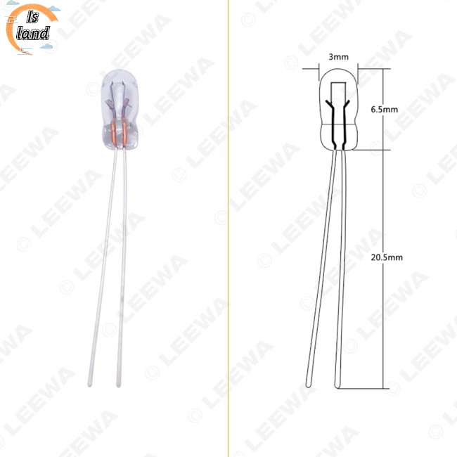 Set 10 Bóng Đèn Halogen T3 12v 30ma Chịu Nhiệt Độ Cao Màu Trong Suốt Thay Thế Chuyên Dụng Cho Xe Hơi