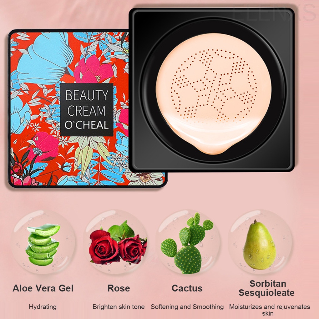 [Hàng mới về] Kem nền CC Che Khuyết Điểm 20g Trang Điểm Dưỡng Ẩm Có Mút Đầu Nấm Làm Đẹp Tiện Dụng