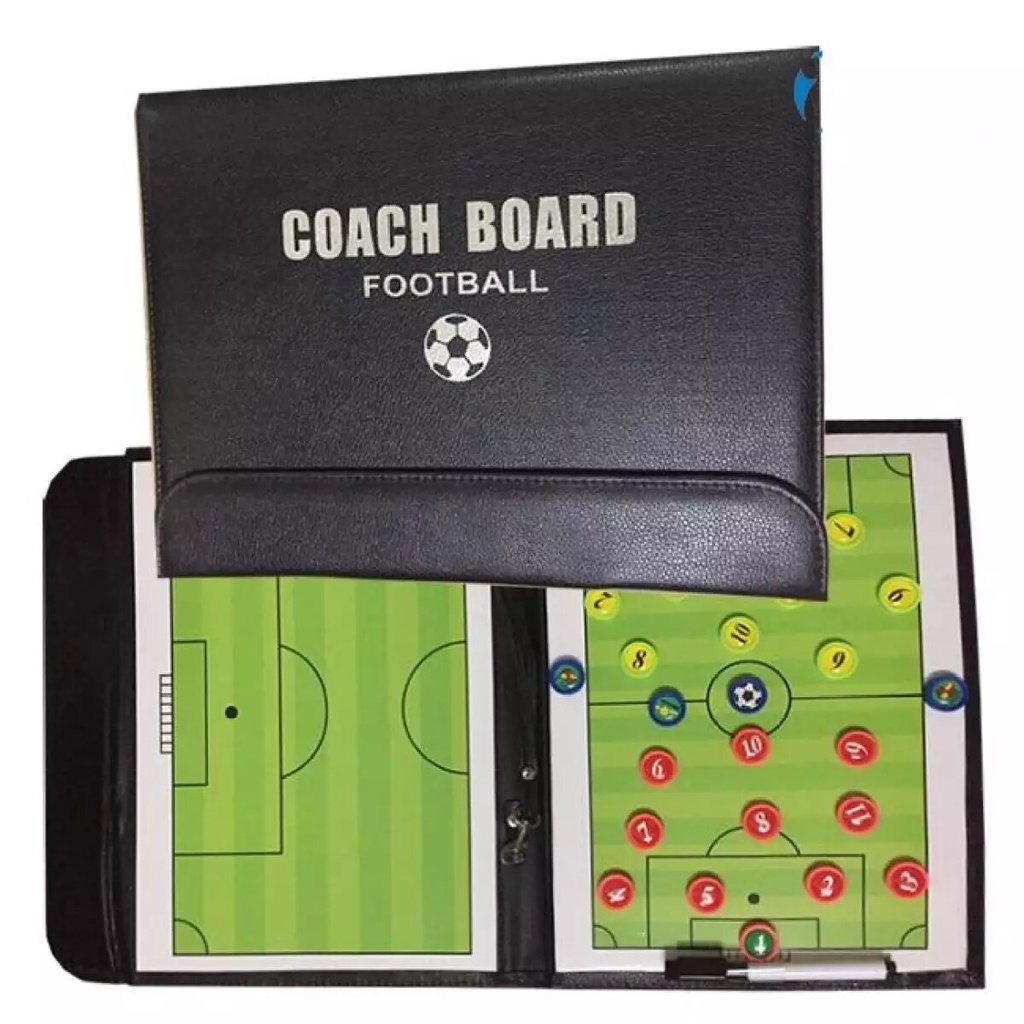 Bảng sa bàn chiến thuật bóng đá futsal sân 5 sân 7 sân 11 gấp gọn nam châm kèm bút, sơ đồ chiến thuật huấn luyện đá banh