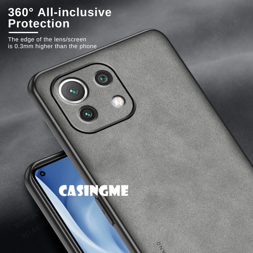 Ốp Điện Thoại Da Cừu Viền TPU Cho Xiaomi 11 Lite 5G Mi 11 10 Ultra MI11 Pro Lite 11Lite