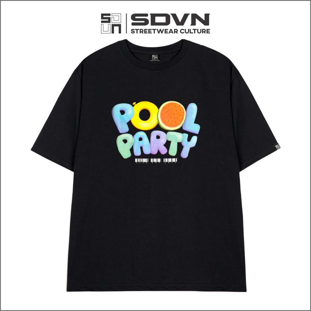 Áo Thun Unisex Nam Nữ Form Rộng Local Brand SDVN Pool Party