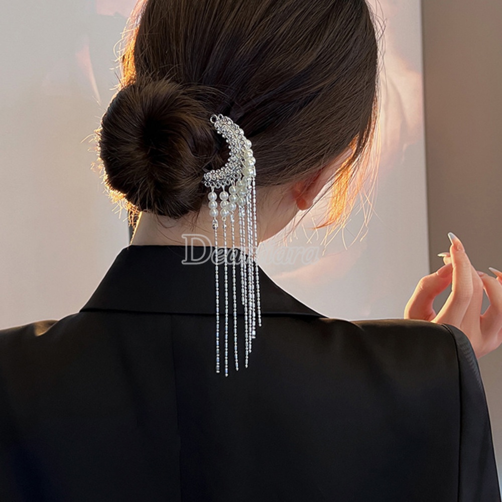 Kẹp Tóc Hình Hoa Đính Ngọc Trai Thời Trang Cho Nữ