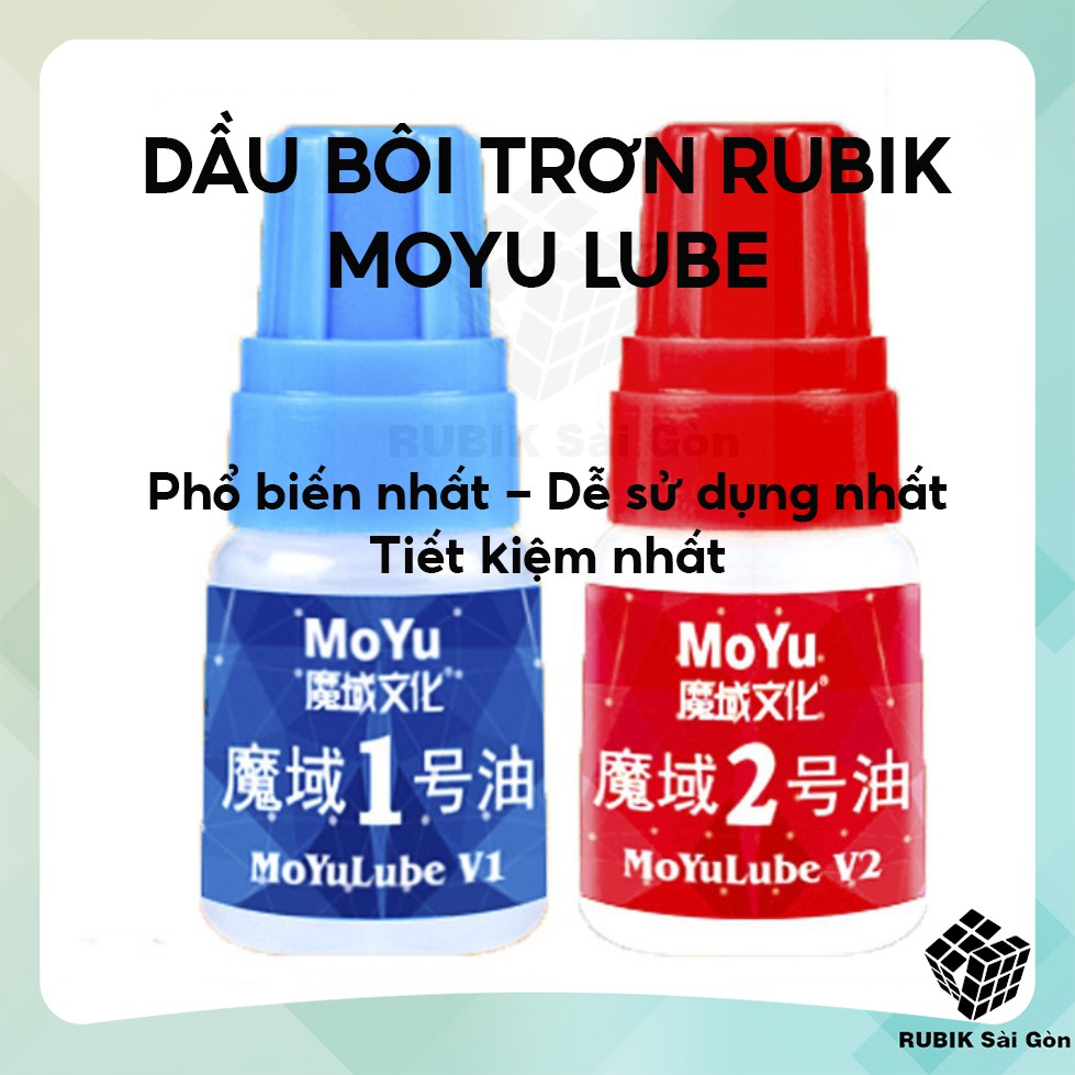 Dầu bôi trơn rubik Moyu Lube V1/V2 5ml silicon chuyên dùng bôi trơn rubic dễ sử dụng nhất