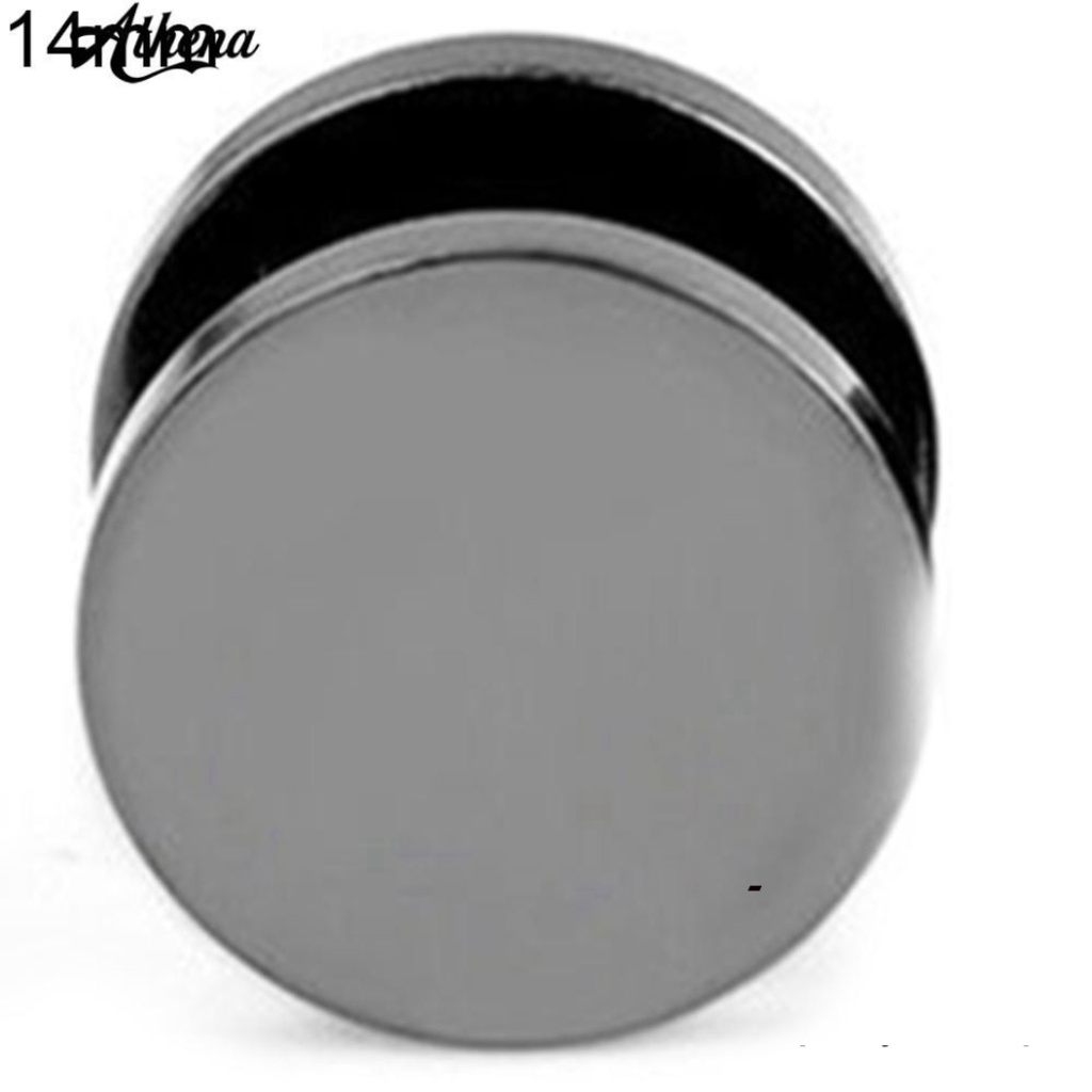 Khuyên Tai Inox Tròn Đen 3Mm - 14Mm Thời Trang Cho Nam