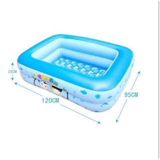 Bể bơi phao bơi chữ nhật 2 tầng 1,2m