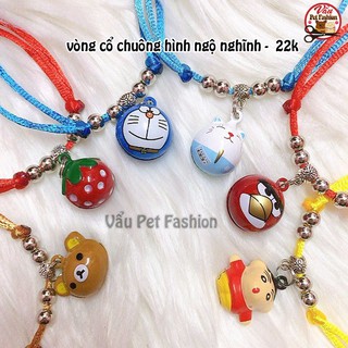 Vòng cổ chuông hình ngộ nghĩnh cho chó mèo mới nhất