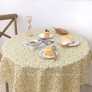 KHĂN ĐA NĂNG TRẢI BÀN + KHĂN TRẢI PICNIC HOA NHÍ VÀNG