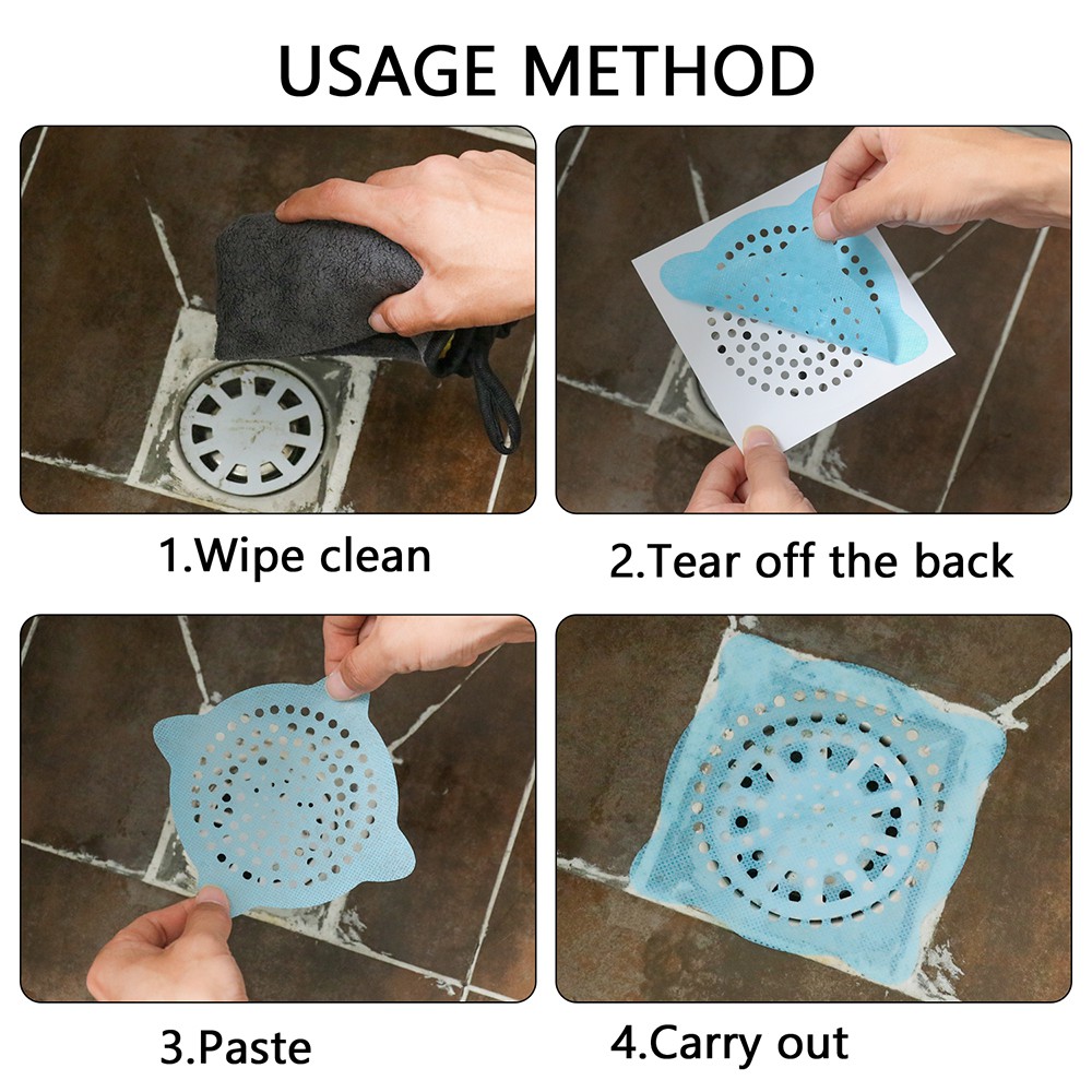 Bộ 10 miếng lưới lọc rác cho nhà tắm và bồn rửa chén