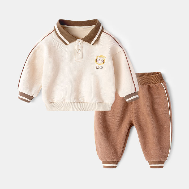 Bộ Quần Áo Sweater Ấm Áp Cho Bé Trai Và Gái