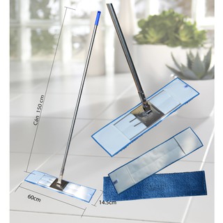 Cây lau nhà san hô Homeinno Inox - Cán tăng đơ, Khóa vặn