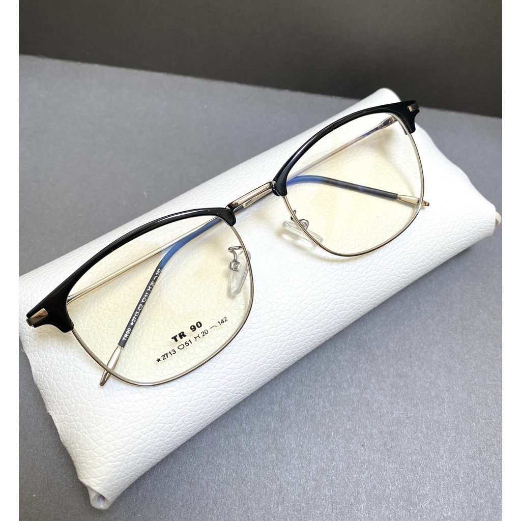 Gọng kính vuông kim loại nửa viền cao cấp Elmee E2317 - dành cho cả nam và nữ | BigBuy360 - bigbuy360.vn