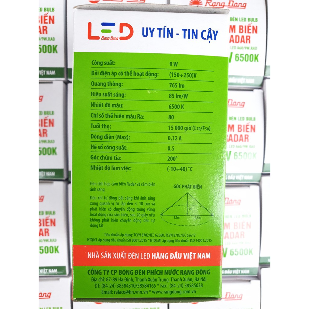Bóng LED BULD 9W RẠNG ĐÔNG CẢM BIẾN RADAR ( Cảm Biến Chuyển Động ) | BigBuy360 - bigbuy360.vn