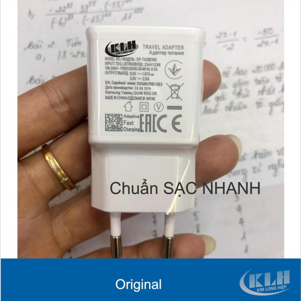 Củ sạc nhanh dành cho Samsung với công nghệ Fast chager, cốc sạc cao cấp cho các dòng máy Note KLH 150