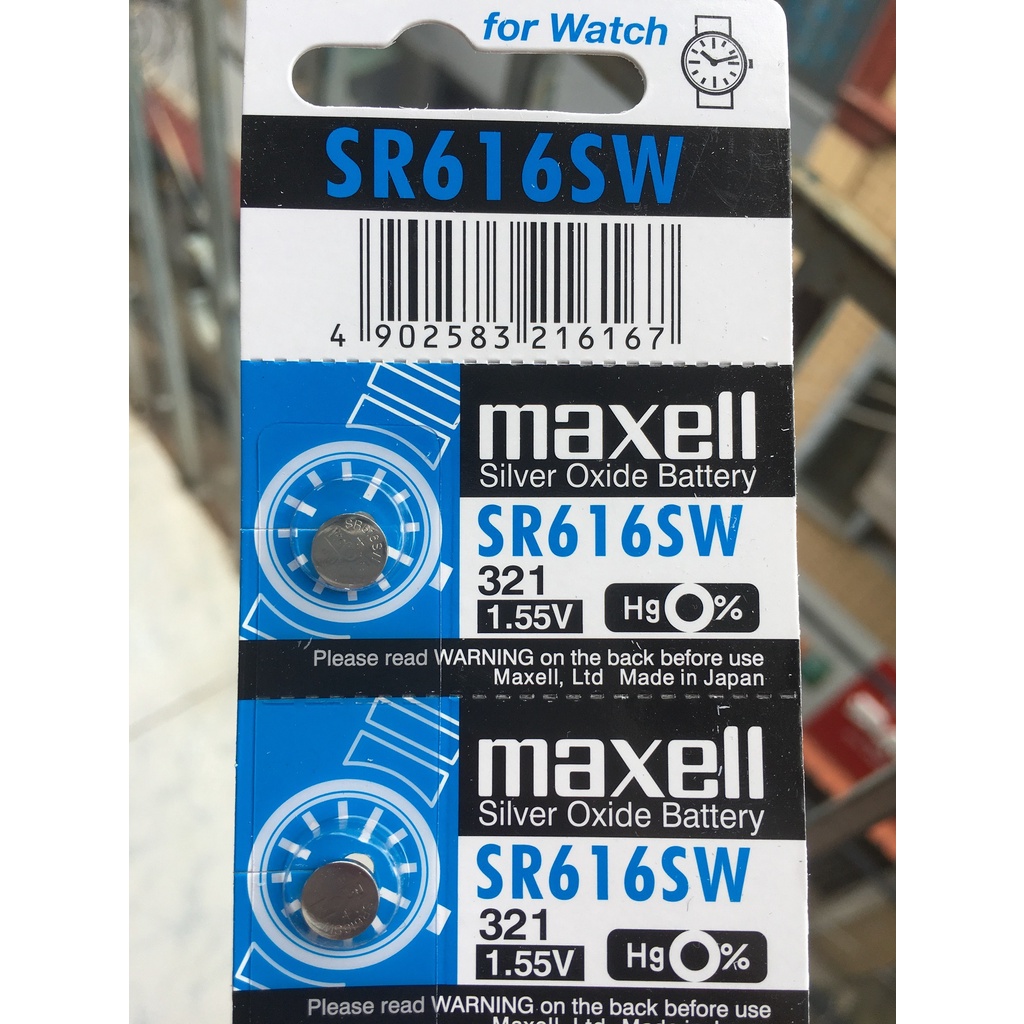 1 Vỉ 5 Viên Pin Maxell SR616SW/321 1.55V